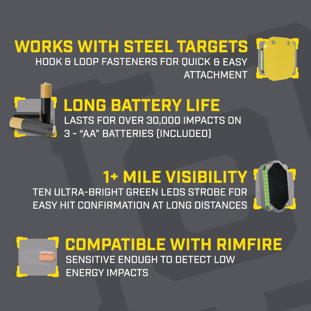 Caldwell Flash Bang Pro long battery life enables extended practice.