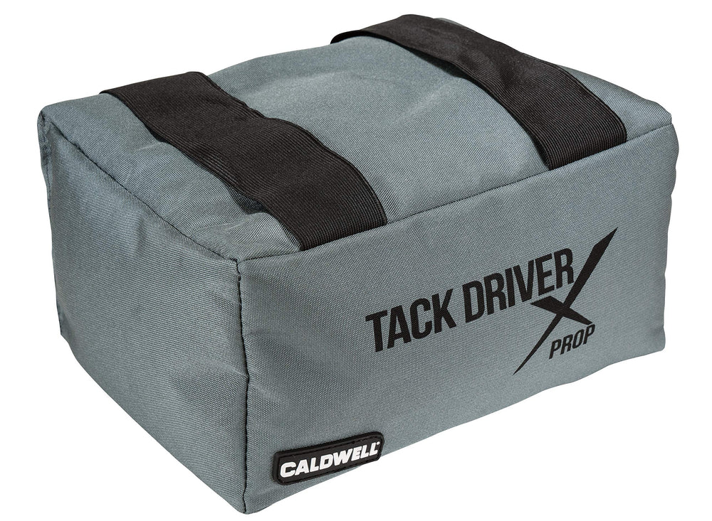 Caldwell Tack Driver X Bag resting on a barricade, providing stable shooting support for range and PRS
