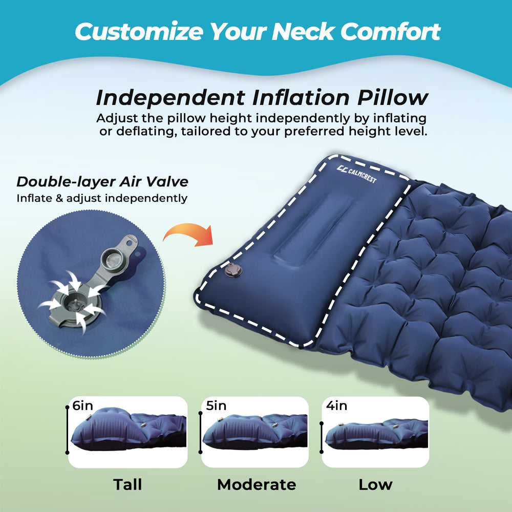 CALMCREST sleeping pad connectors enable multi-pad setups for wider sleepers.