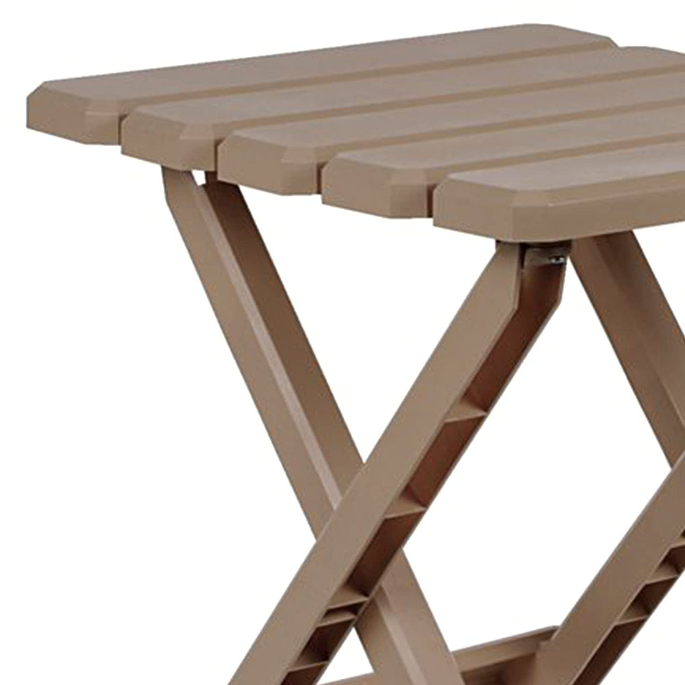 Adirondack-style Camco table complements most outdoor spaces.