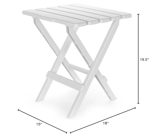 Camco 51695 Adirondack table folded flat for compact storage