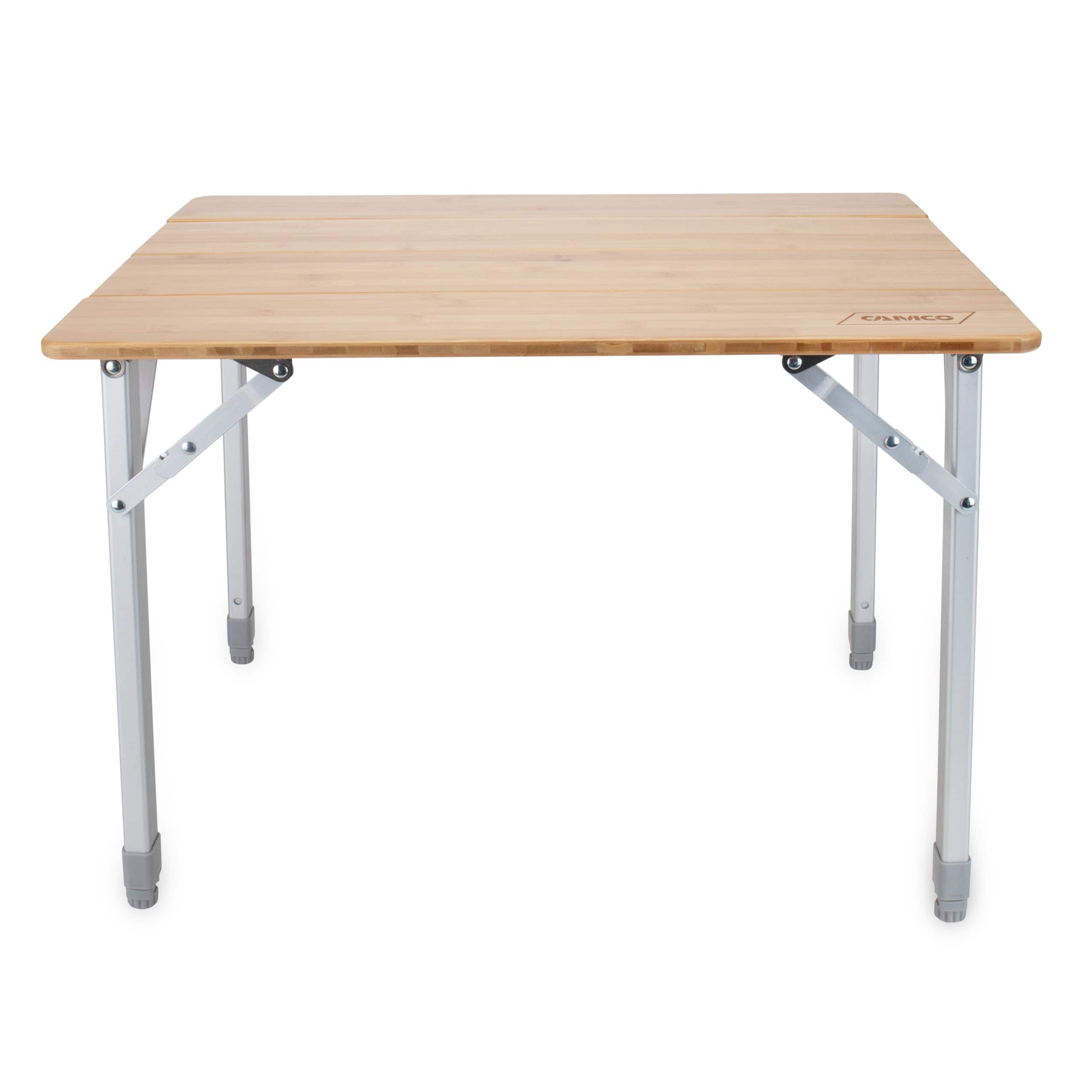 Camco folding mechanism on aluminum legs for quick setup