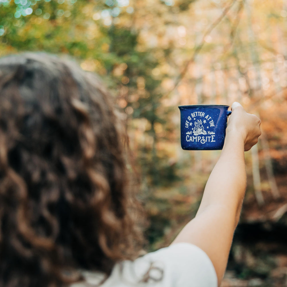 Camco dishwasher-safe mug: easy cleanup after camping.