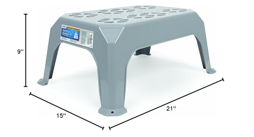 Camco gray step stool ideal for RV, trailer, or truck tasks