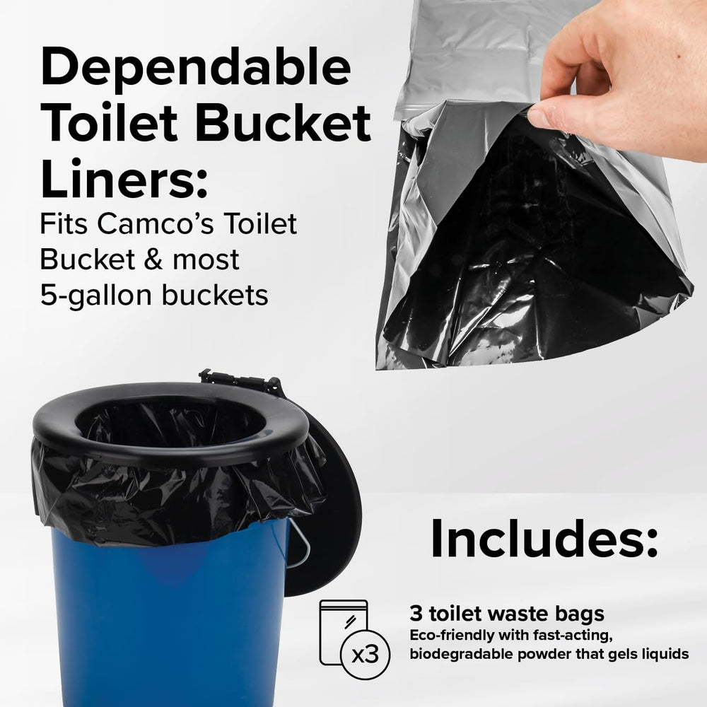 Camco 3-pack bucket bags for versatile outdoor use