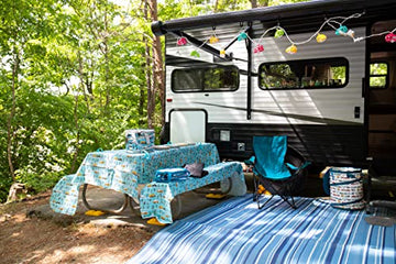 Camco Pop-Up Cooler featuring an RV sketch design for travel lovers.