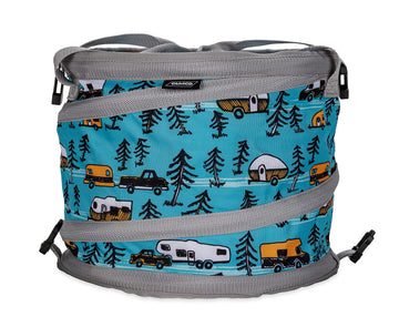 Camco Pop-Up Cooler interior shows a water-resistant lining to prevent leaks.