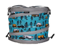 Camco Pop-Up Cooler interior shows a water-resistant lining to prevent leaks.