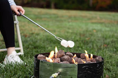 Camco stainless steel roasting fork with durable handle for hot dogs