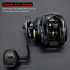 Bahamut 400 baitcasting reel - side view