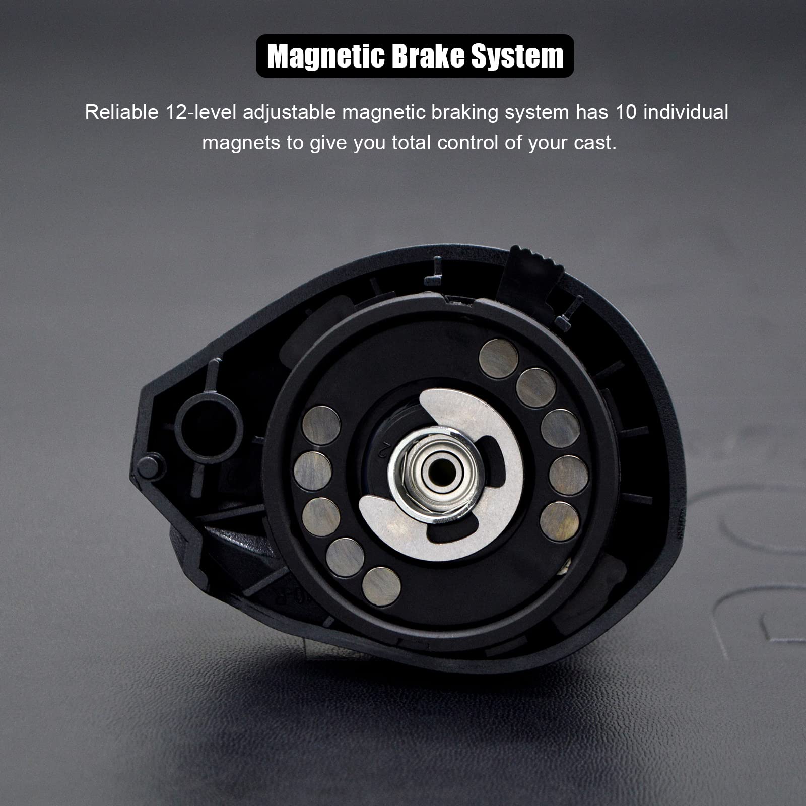Multi-disc drag system delivering up to 35 lb drag