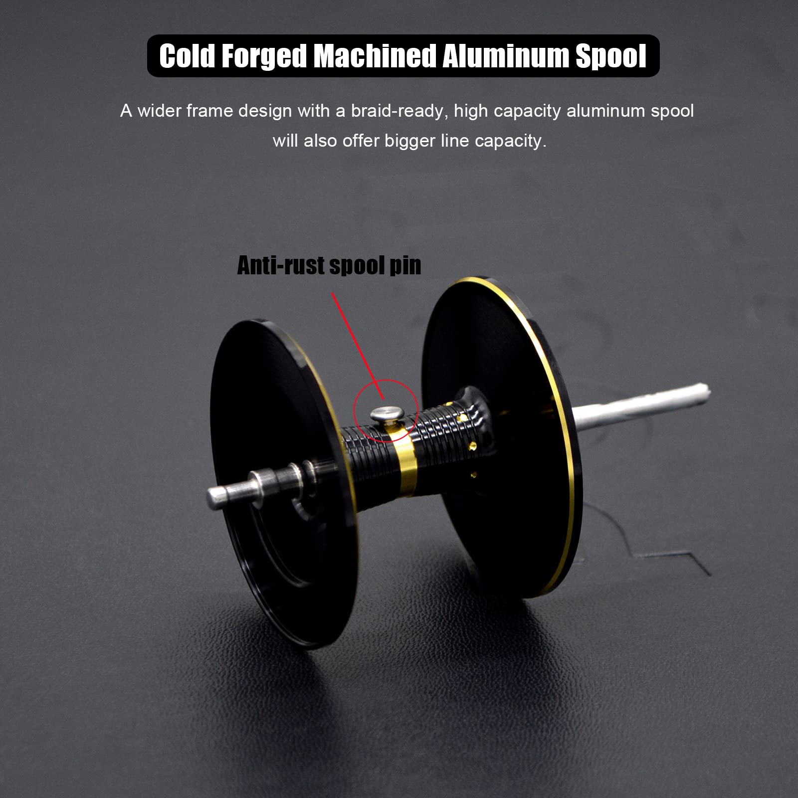 4.5-inch aluminum power handle on Bahamut 400