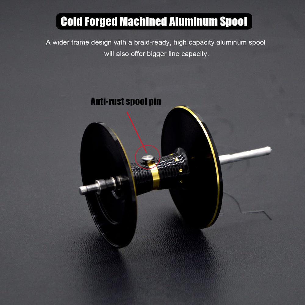 4.5-inch aluminum power handle on Bahamut 400