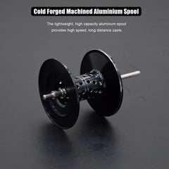 Reel handle with 6.3:1 gear ratio and ergonomic grip