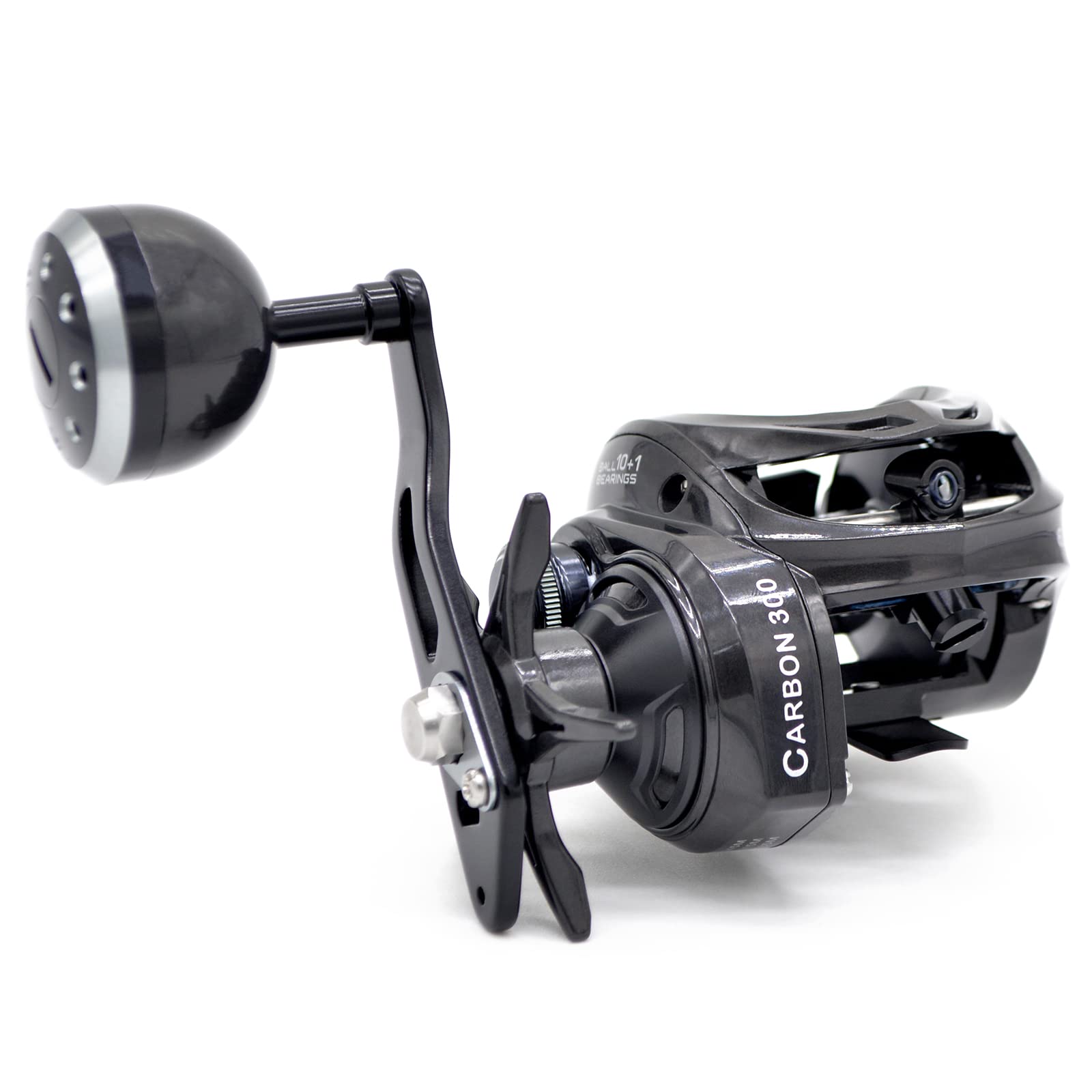 Close-up of CAMEKOON Carbon 300 reel body