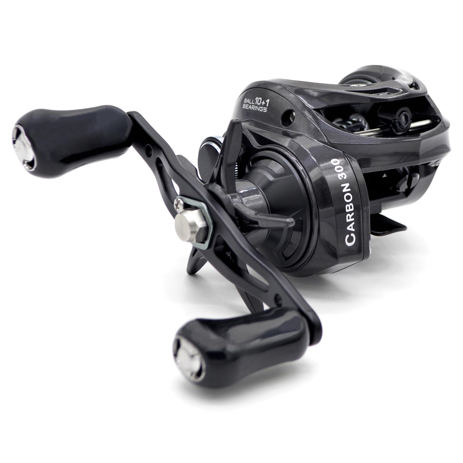 Camekoon Carbon 300 reel with lightweight carbon frame for easier long casts.