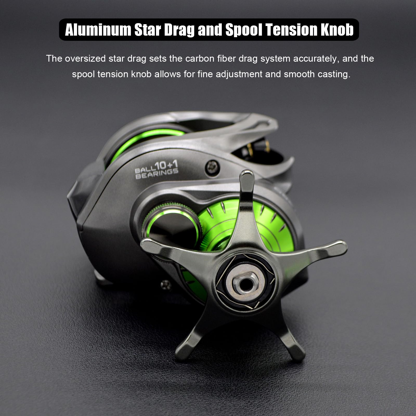 Deep spool capacity suitable for large saltwater lines