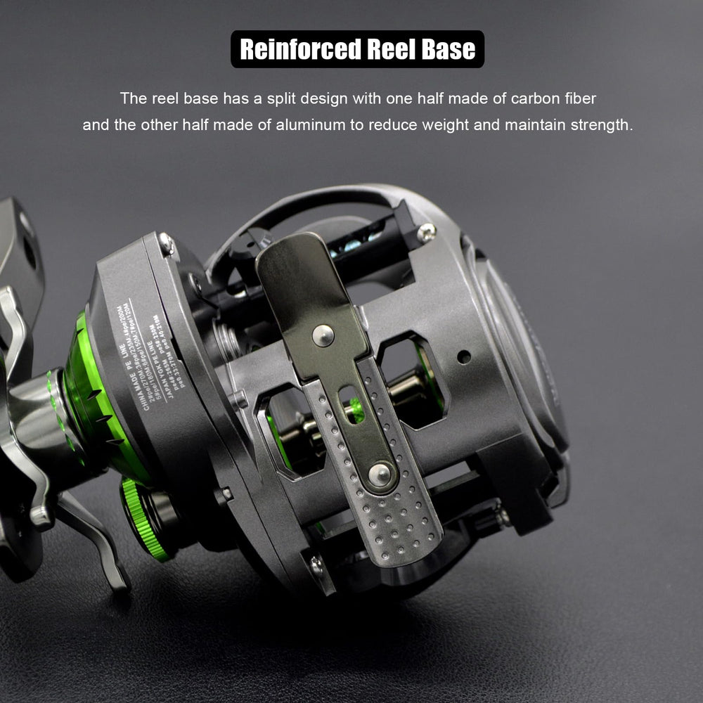 CAMEKOON Carbon 380 packaging image suggests ready-to-use saltwater reel