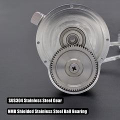 CAMEKOON cast aluminum spool offers corrosion resistance and secure line management