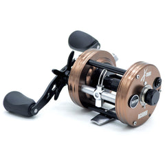 CAMEKOON X-Tribe round baitcaster frame shows rugged all-metal construction for durability