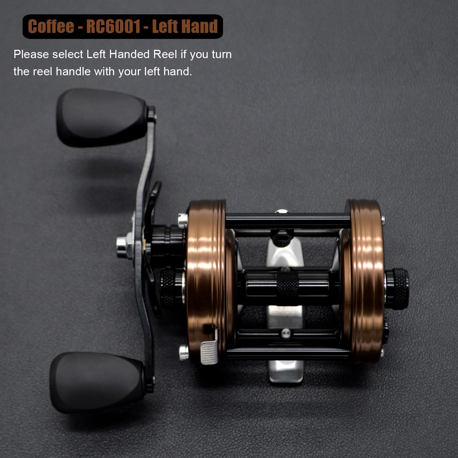 CAMEKOON X-Tribe round baitcaster spool is braided-ready for higher line capacity