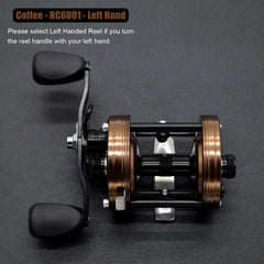 CAMEKOON X-Tribe round baitcaster spool is braided-ready for higher line capacity