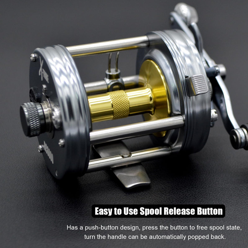 CAMEKOON X-Tribe reel 5.3:1 gear ratio label for efficiency
