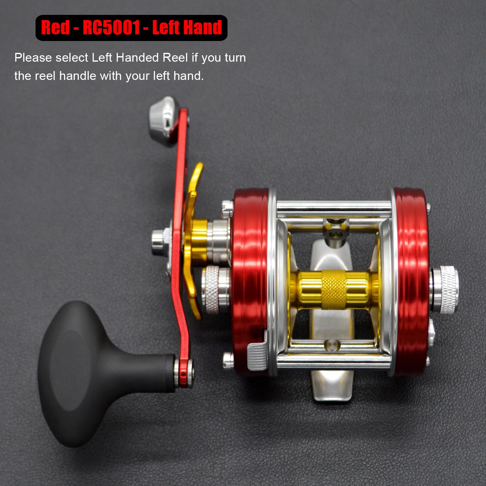 Camekoon X-Tribe reel side view highlights rugged construction for saltwater fishing.
