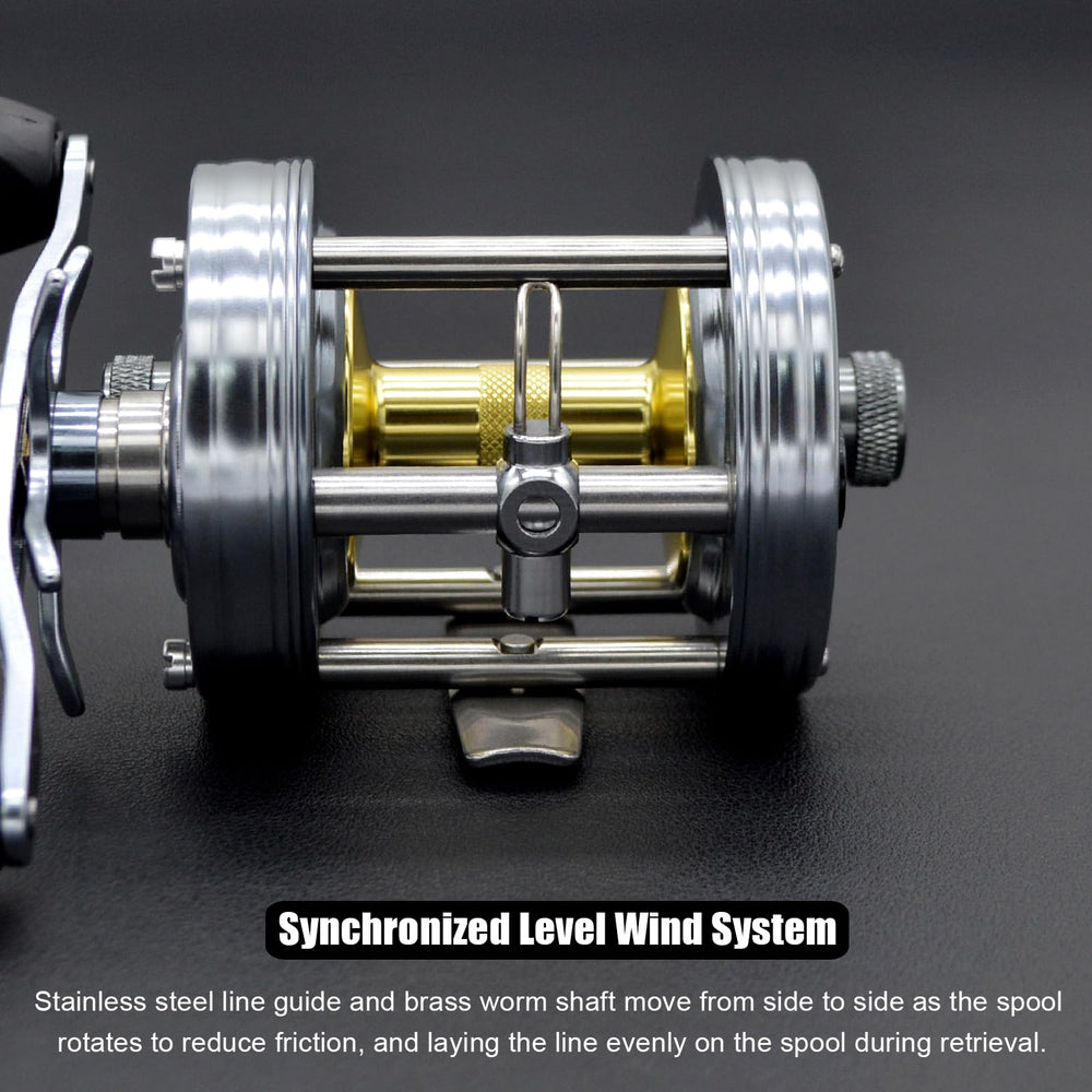 CAMEKOON X-Tribe reel synchronized level wind demonstrating even line lay