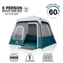 Camel Crown 2000mm waterproof tent keeps gear dry during rain.