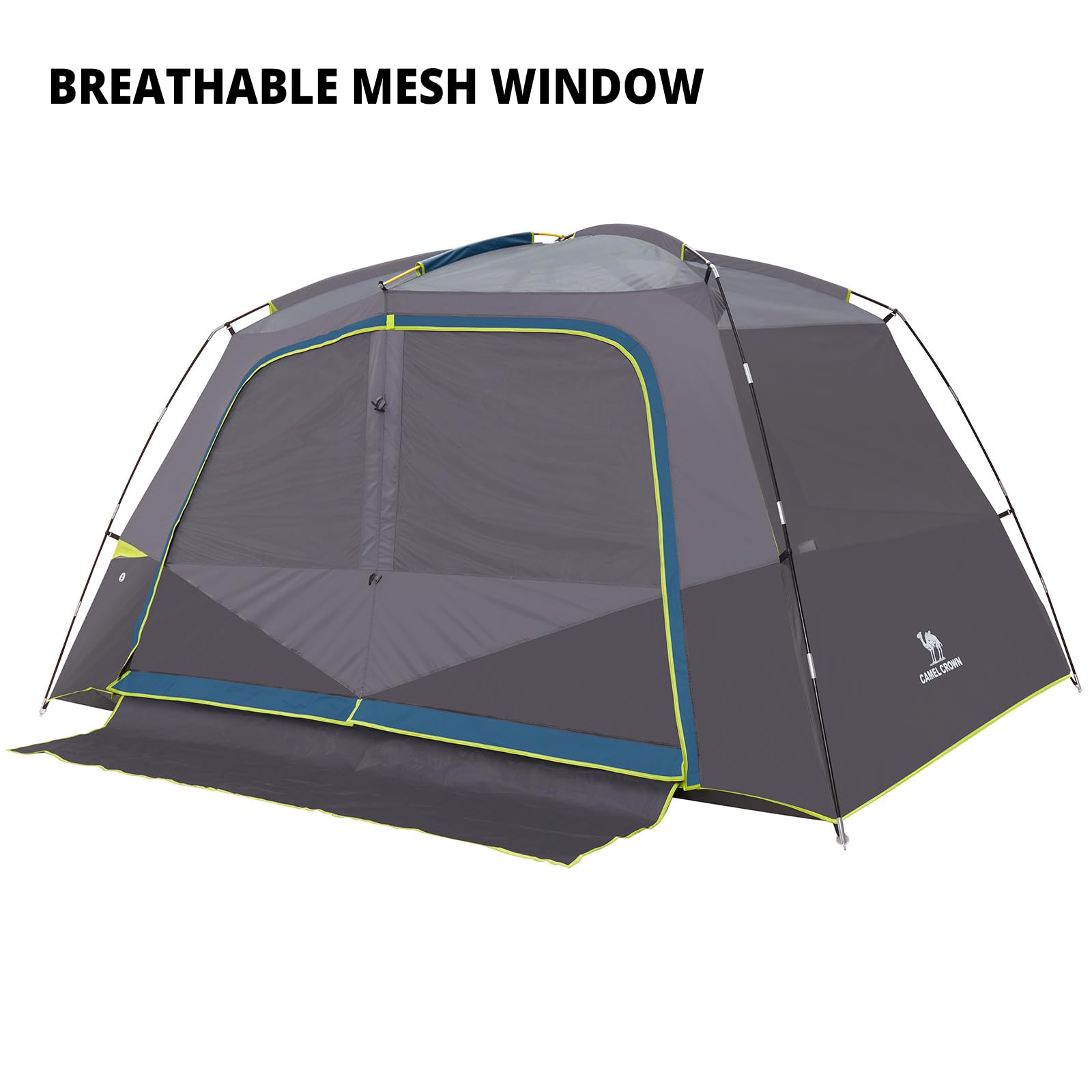 CAMEL CROWN camping tent 6-person interior highlighting sleeping space