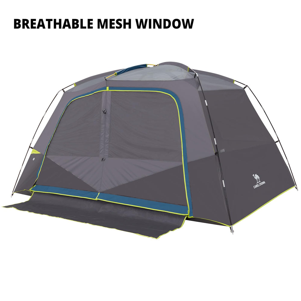 CAMEL CROWN camping tent 6-person interior highlighting sleeping space