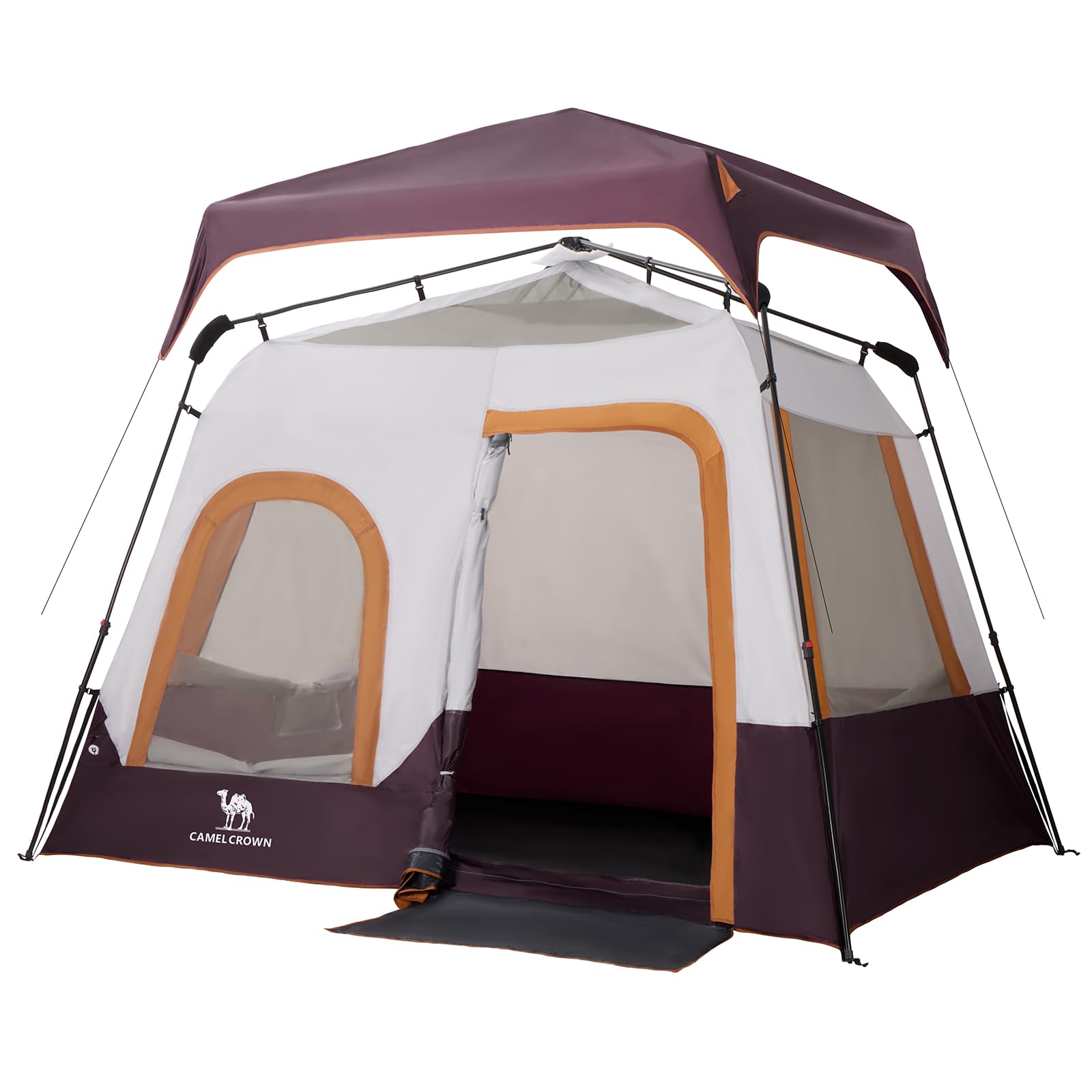Camel Crown camping tents 60-second setup demonstrates quick family pitches.