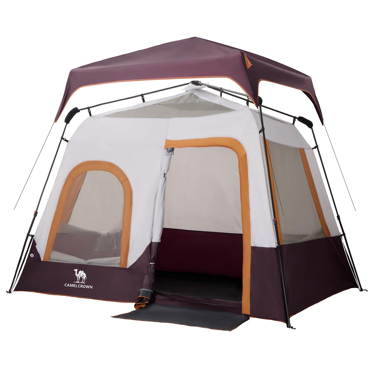 Camel Crown camping tents 60-second setup demonstrates quick family pitches.