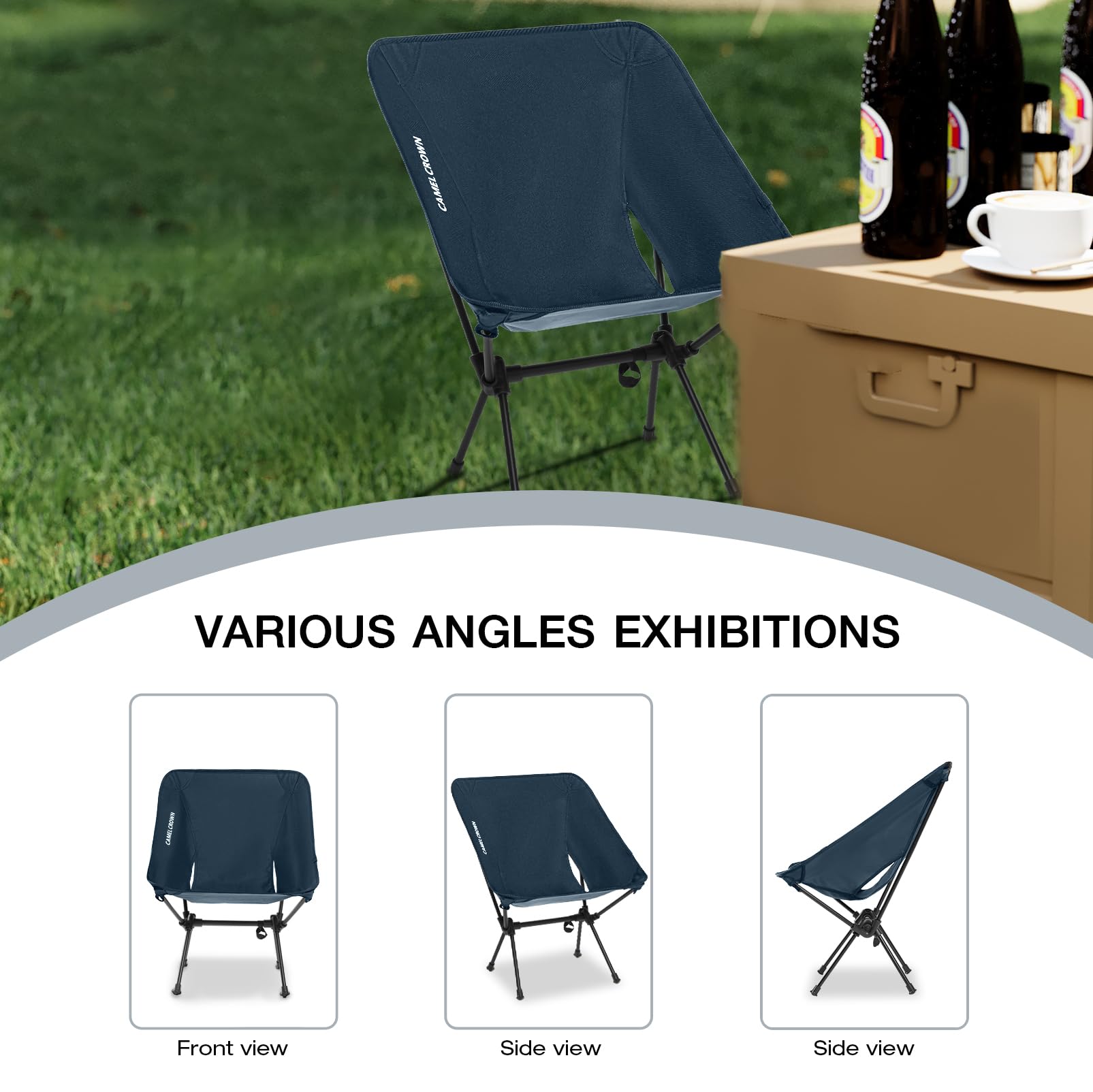 CAMEL CROWN chair-tailgate-use suggests ideal seating for tailgating and festivals.
