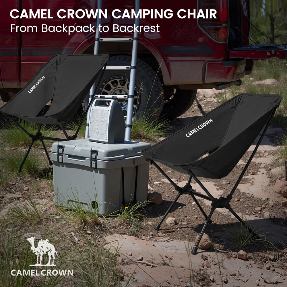 CAMEL CROWN portable camping chair easy-clean removable fabric for quick maintenance.