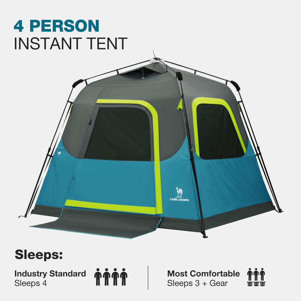Camel Crown ink-blue-tent-front-view showcases stylish outdoor gear