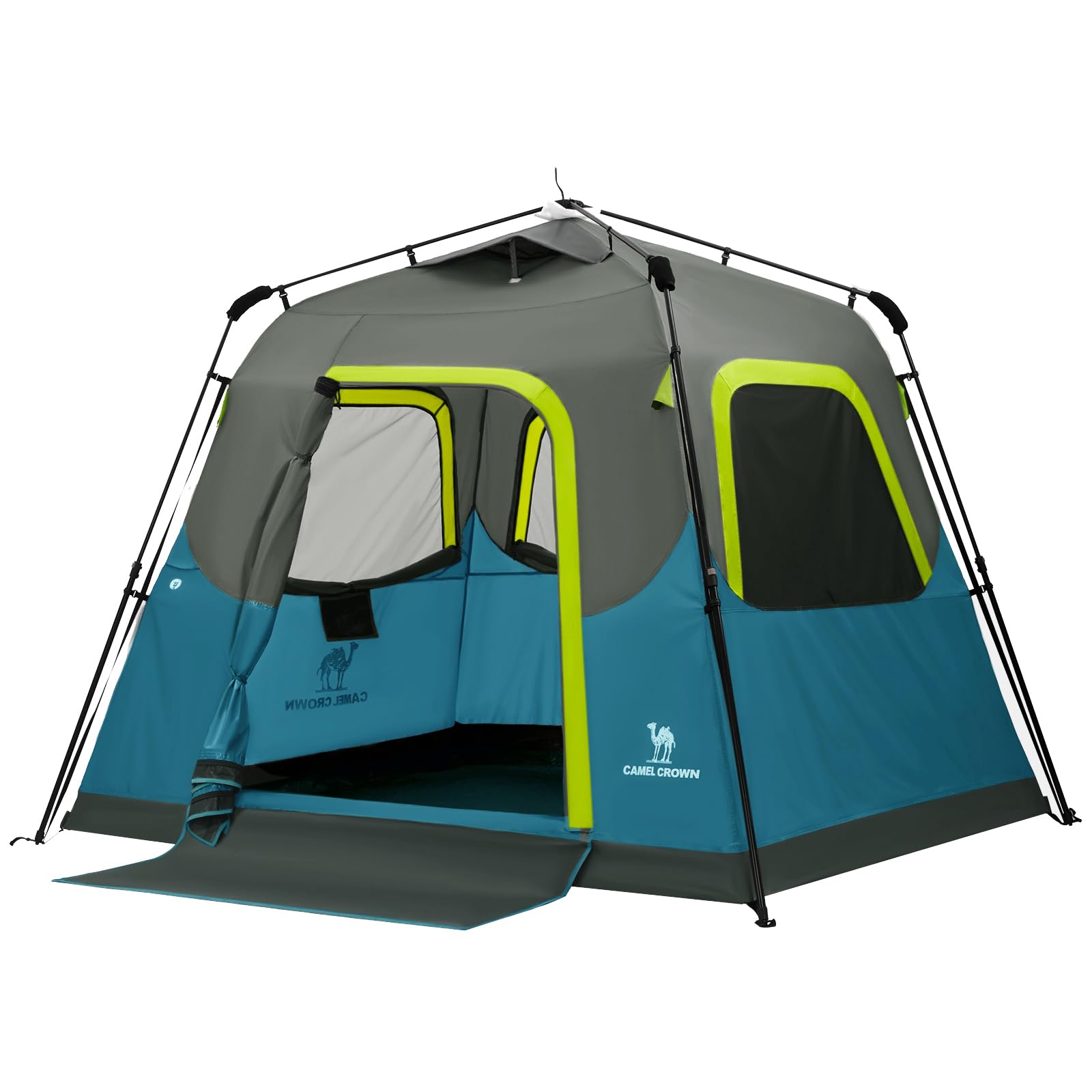Camel Crown instant tent shows 60-second setup for quick family camping