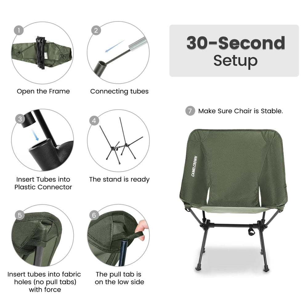 CAMEL CROWN chair for festivals, picnics, and backyard trips.
