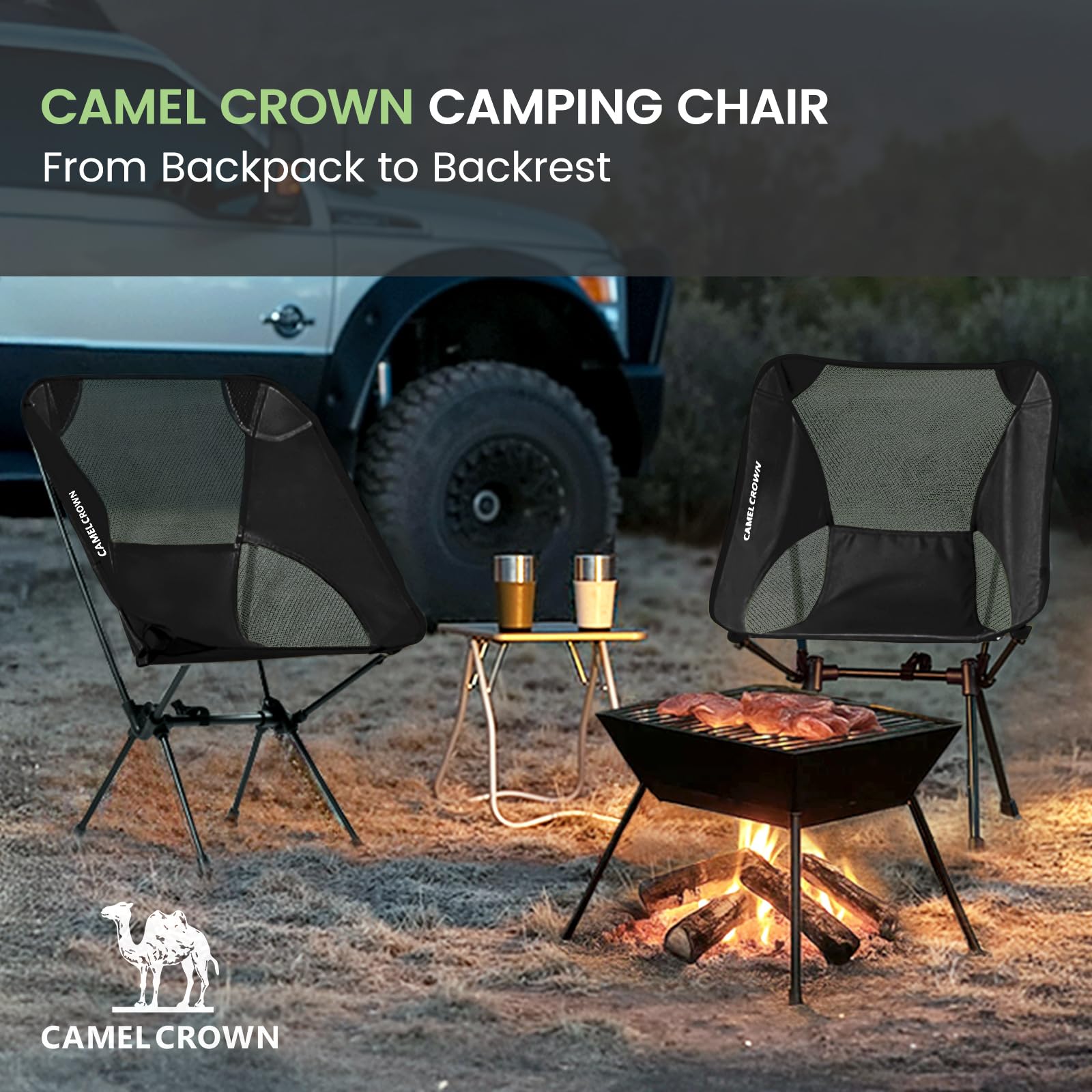 Camel Crown chair shows simple assembly and easy cleaning after use.