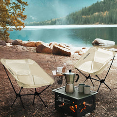 CAMEL CROWN portable camping chair in use for comfortable outdoor seating.