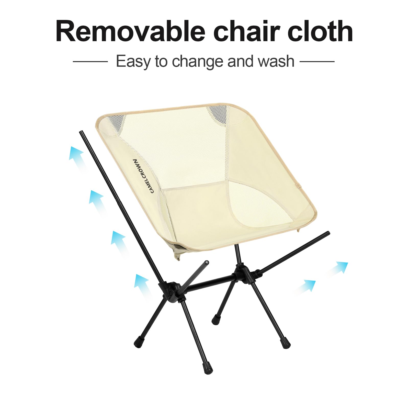 CAMEL CROWN portable camping chair ultra-lightweight at 2-5-lb.
