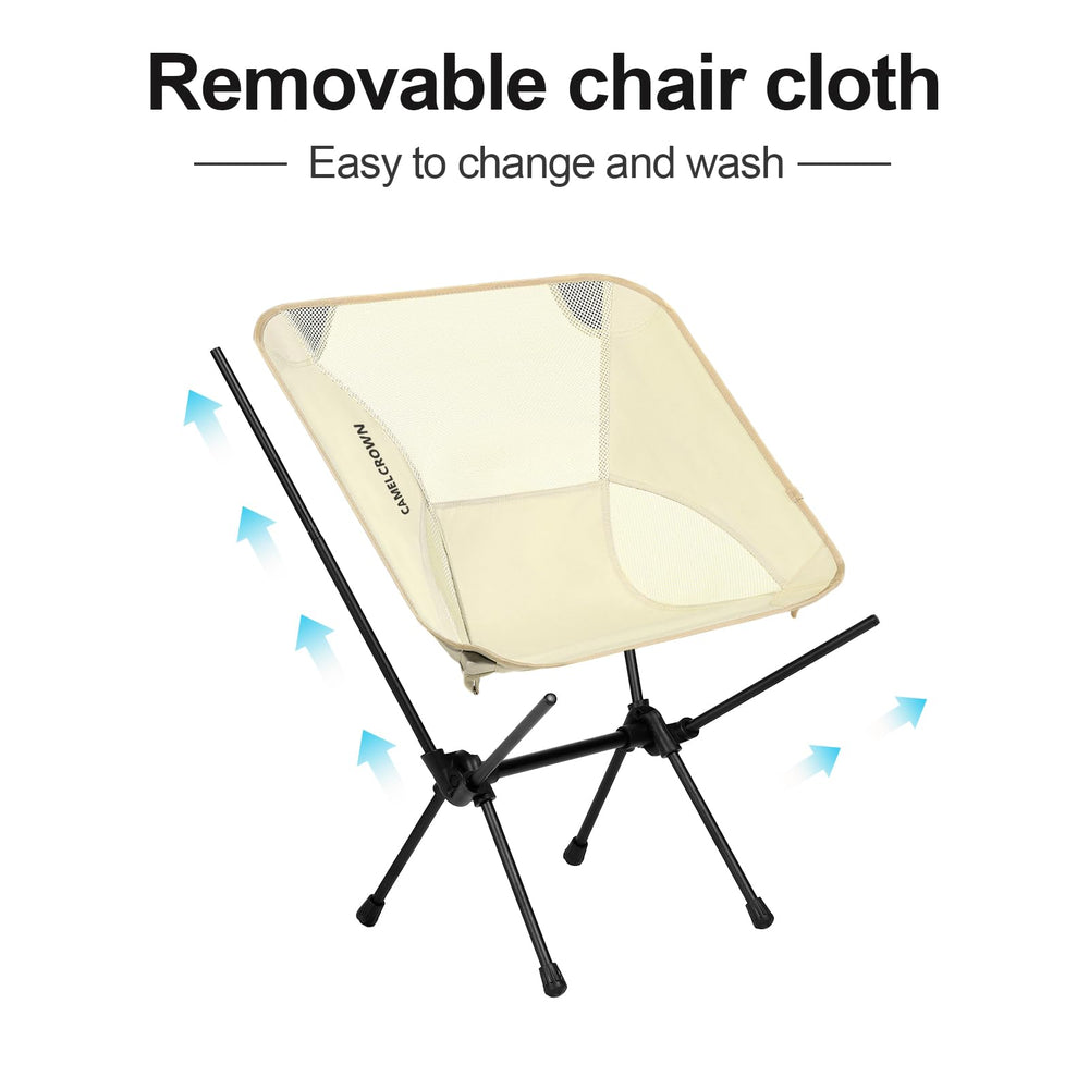 CAMEL CROWN portable camping chair ultra-lightweight at 2-5-lb.