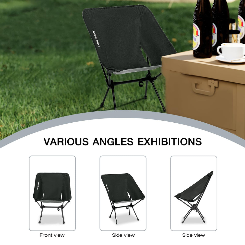 CAMEL CROWN portable camping chair at beach festival for versatile outdoor moments.