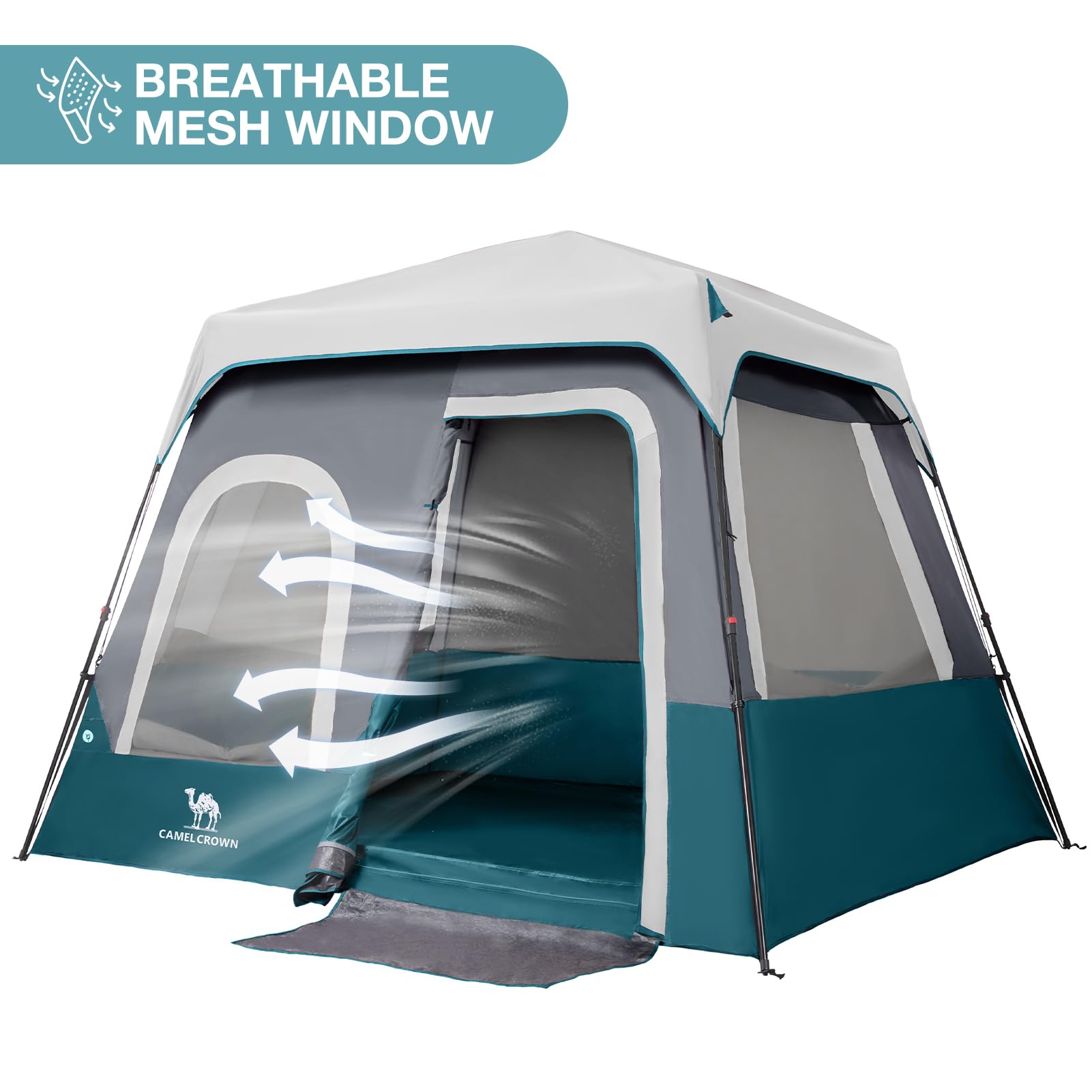 Camel Crown rainfly included offers extra protection in showers.