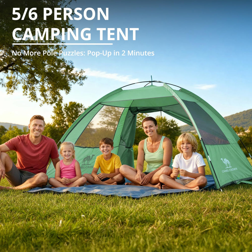 CAMEL CROWN tent uses silver-coated fabric to reflect sunlight, reducing heat.