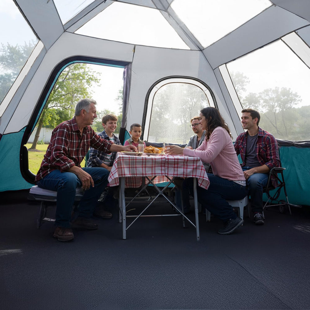 Camel Crown spacious interior highlights room for six and easy movement.