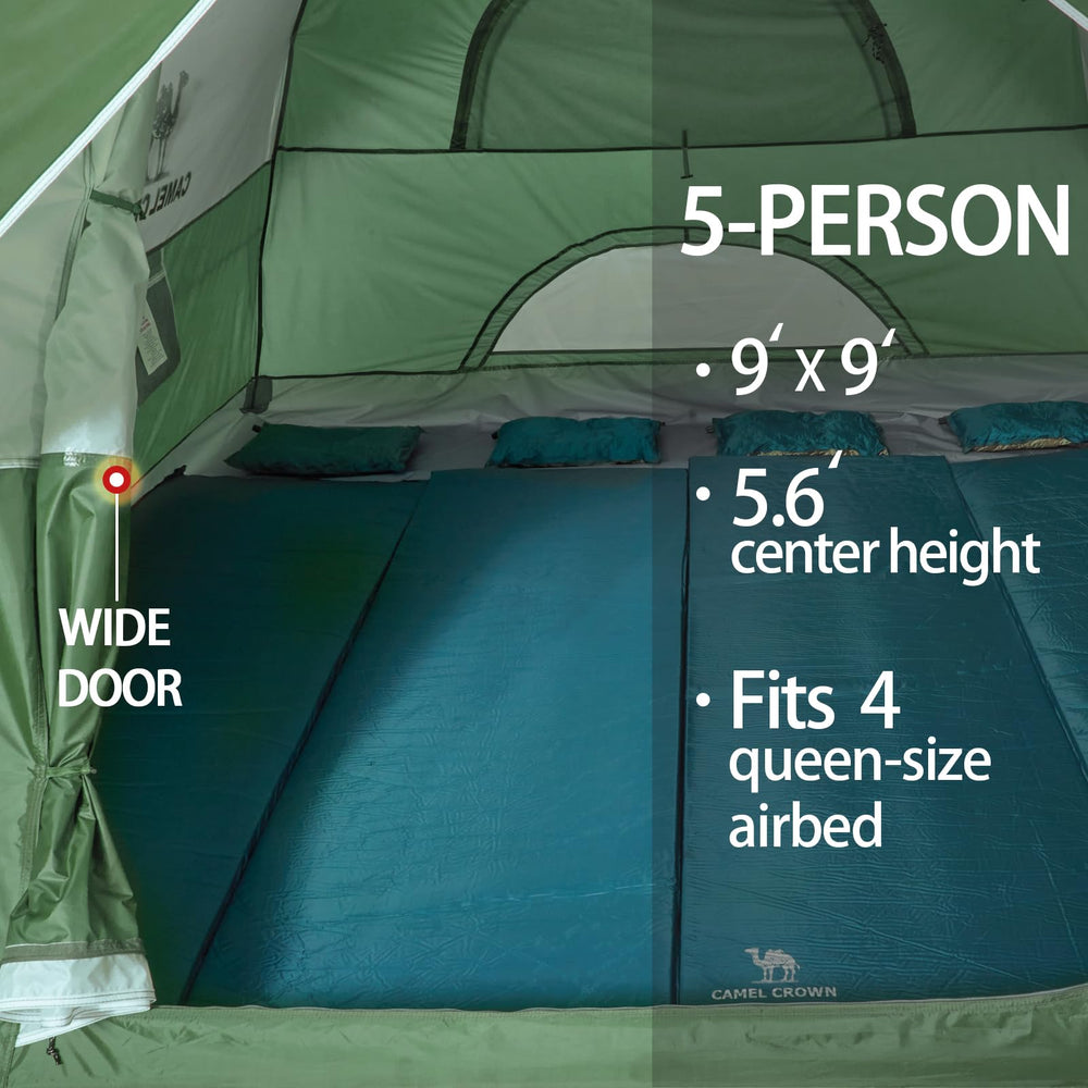 CAMEL CROWN tent durable rip-stop fabric resists tearing