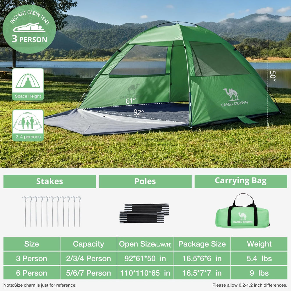 Camel Crown tent demonstrates 90-second quick setup for faster camping