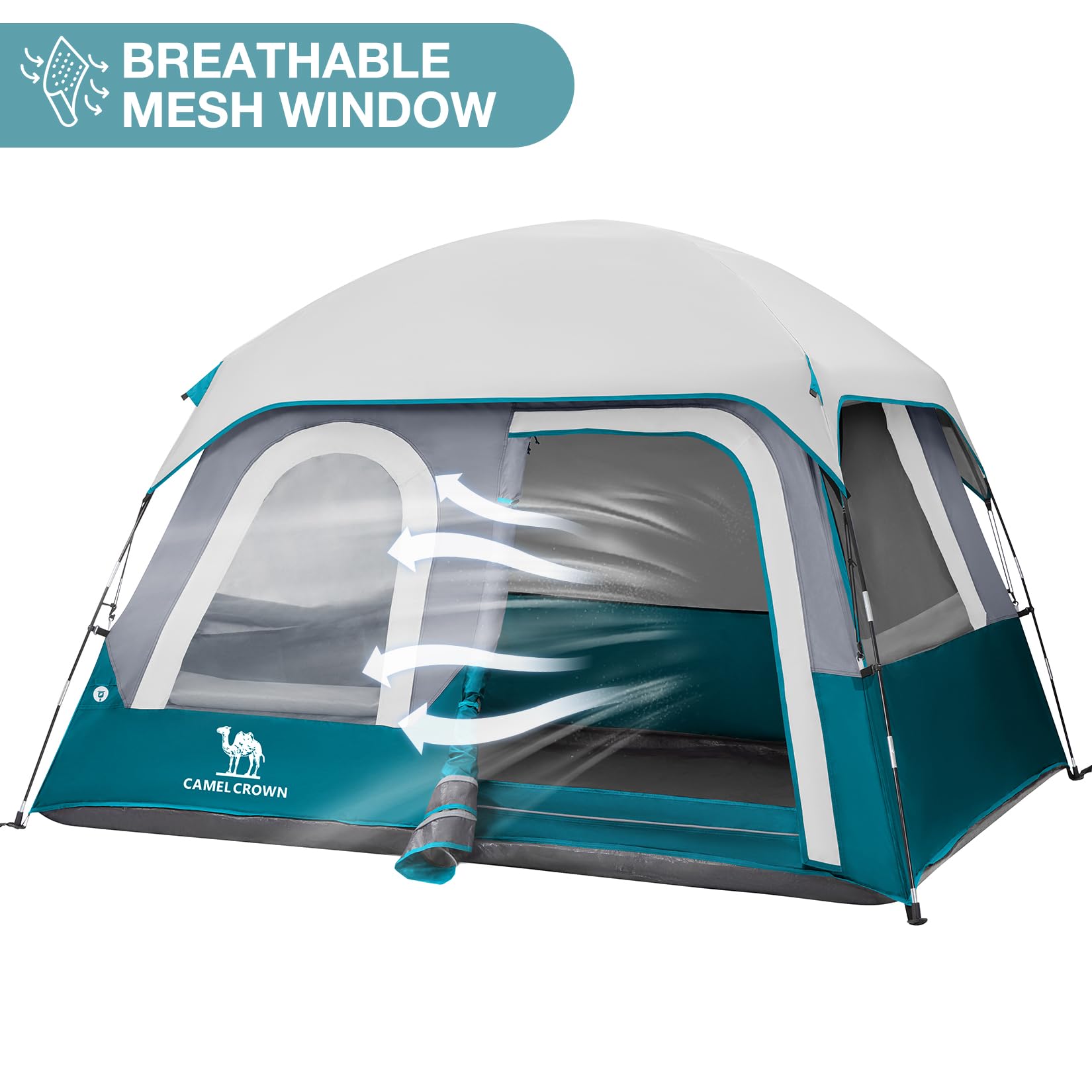 CAMEL CROWN tent spacious-interior fits 2–4 people comfortably.